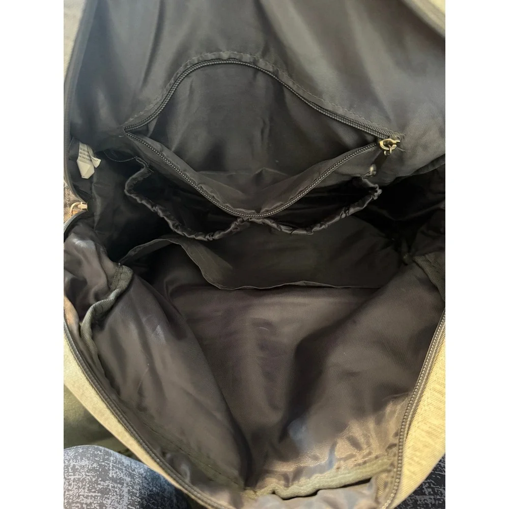 Eddie Bauer Diaper‎ Bag Backpack Unisex Large Grey Good Insulated Wipes Pocket